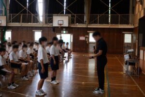小針中学校講演 体育館の様子5