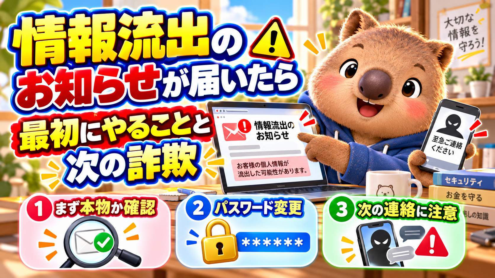 スカイチケット流出メールは本物？届いたらやることのイメージ図